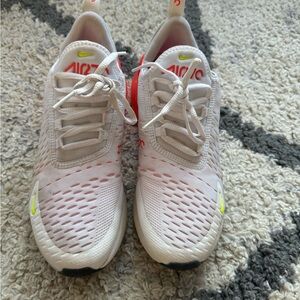 Nike Air Max 270 women’s  - White and orange great condition